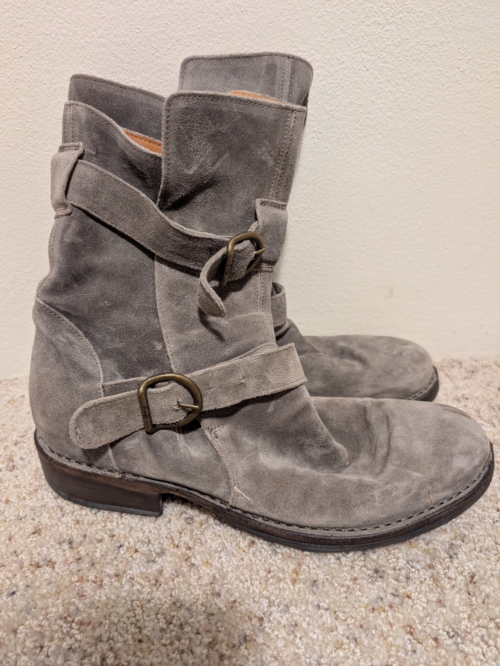Fiorentini + Baker Gray Suede Boots